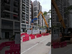 Навесное оборудование для забивки свай для экскаваторов, сваебойный экскаватор для Cat 336, длинная стрела