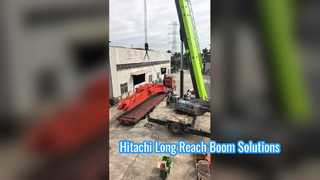 Удлиненная стрела экскаватора Hitachi: повышение производительности в сложных условиях