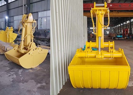 BS900E Digger Telescopic Dipper Arm With Clamshell Bucket Высокоэффективный