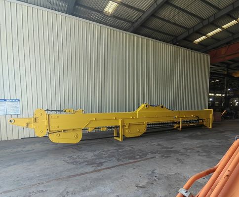 Верхний телескопический манипулятор для экскаватора, телескопическая стрела с ковшом-хлопушкой