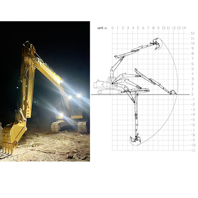 Экскаватор Телескопическая рука для экскаватора для Hitachi Komatsu Sany