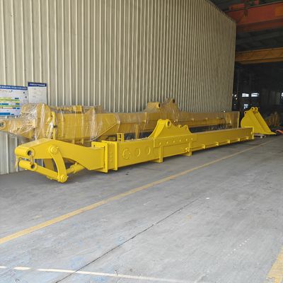 Прочная конструкция двухсекционной телескопической стрелы для глубокого копания