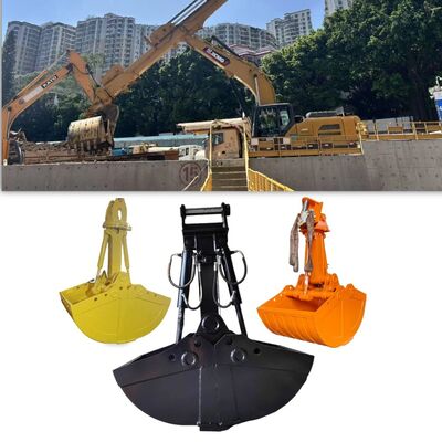 Присоединения экскаватора 1-1.5cbm Clamshell Grab Bucket, Shell Bucket, Hydraulic Clamshell Excavator Bucket для экскаватора весом 20-30 тонн