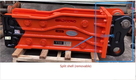 Сверхмощный гидравлический молоток, мощный инструмент для сноса экскаваторов 0,5–10 т, мини-строительная техника
